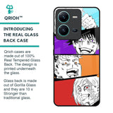 Anime Sketch Glass Case for Vivo V25