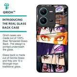Anime Eyes Glass Case for Vivo V25