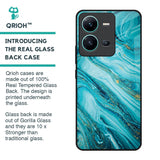 Ocean Marble Glass Case for Vivo V25