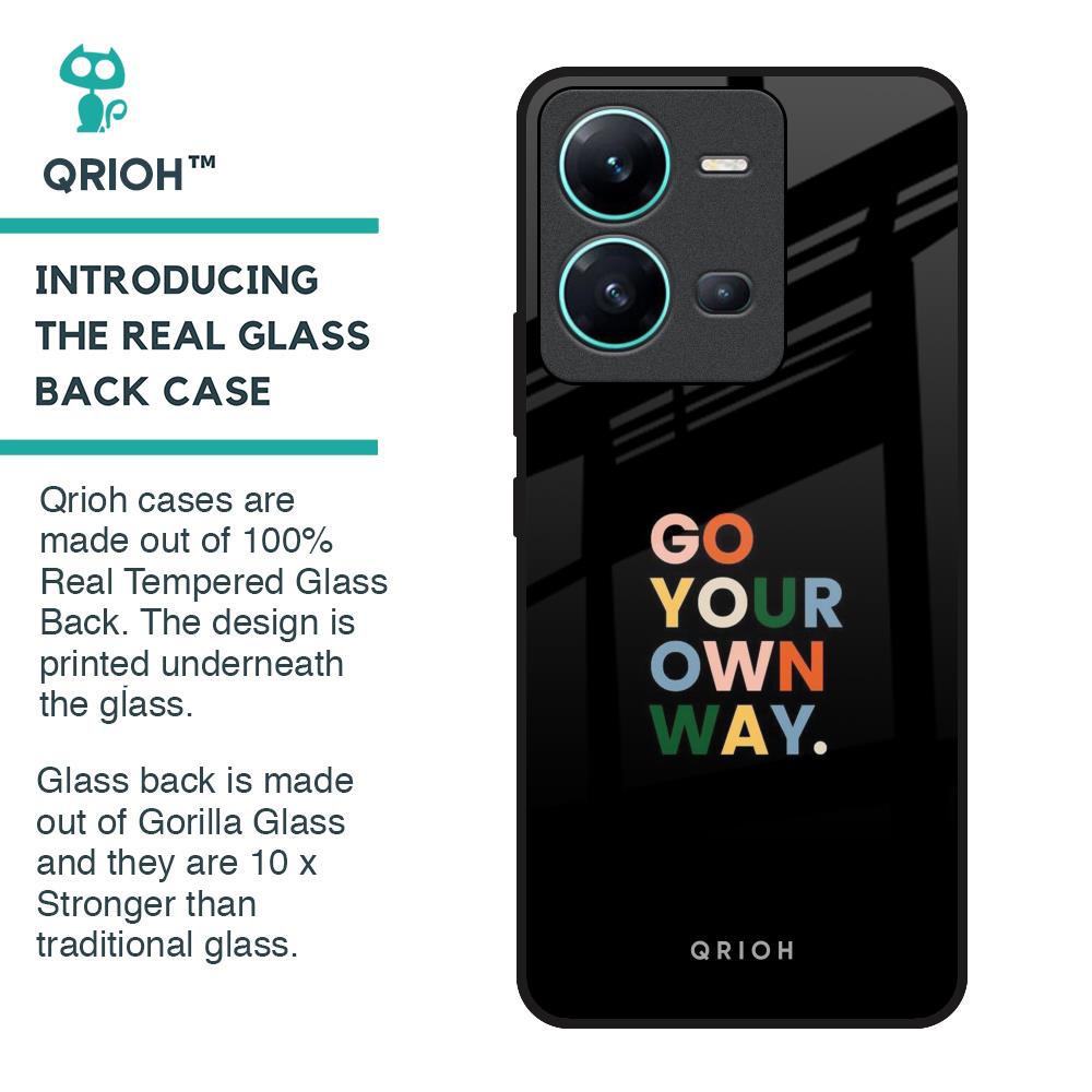Go Your Own Way Glass Case for Vivo V25