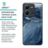 Deep Ocean Marble Glass Case for Vivo V25