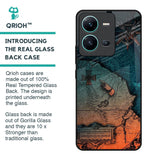 Geographical Map Glass Case for Vivo V25