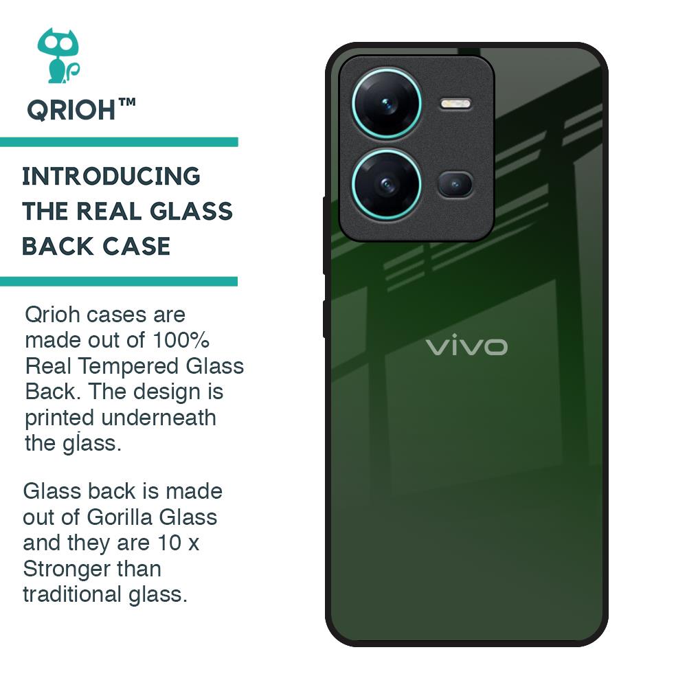 Deep Forest Glass Case for Vivo V25
