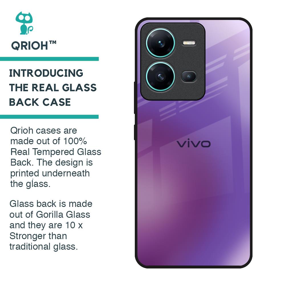Ultraviolet Gradient Glass Case for Vivo V25
