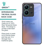 Blue Aura Glass Case for Vivo V25