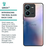 Blue Mauve Gradient Glass Case for Vivo V25