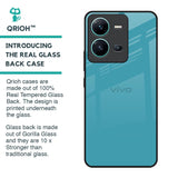 Oceanic Turquiose Glass Case for Vivo V25