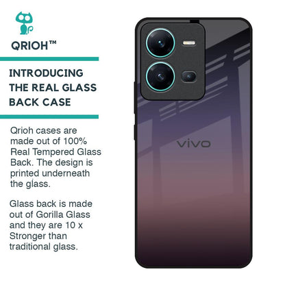 Grey Ombre Glass Case for Vivo V25
