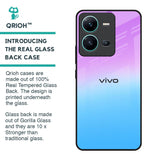 Unicorn Pattern Glass Case for Vivo V25