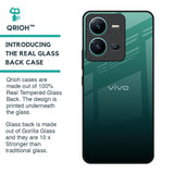 Palm Green Glass Case For Vivo V25