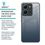 Smokey Grey Color Glass Case For Vivo V25