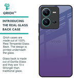Indigo Pastel Glass Case For Vivo V25