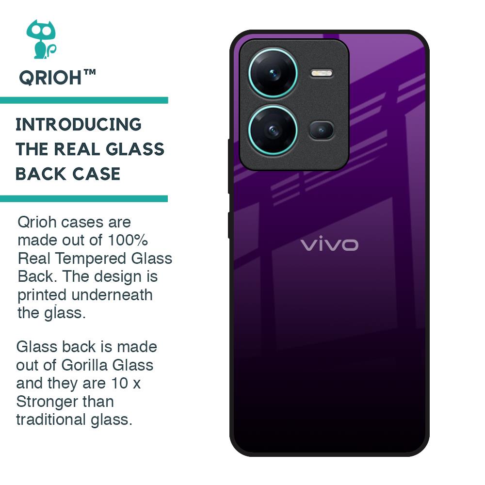 Harbor Royal Blue Glass Case For Vivo V25