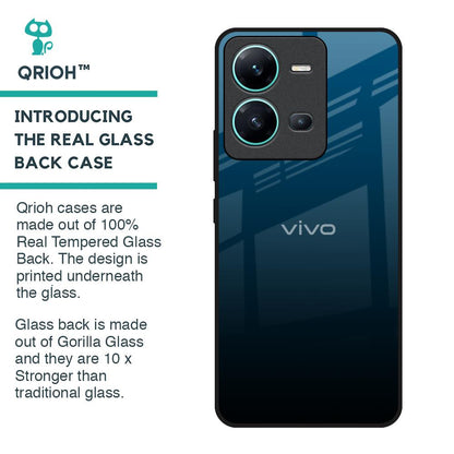 Sailor Blue Glass Case For Vivo V25