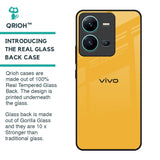 Fluorescent Yellow Glass case for Vivo V25