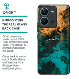 Watercolor Wave Glass Case for Vivo V25
