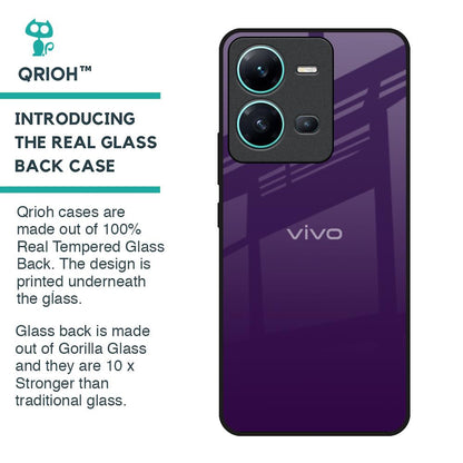 Dark Purple Glass Case for Vivo V25