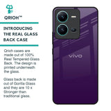 Dark Purple Glass Case for Vivo V25