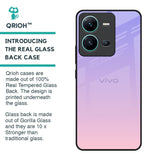 Lavender Gradient Glass Case for Vivo V25
