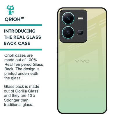 Mint Green Gradient Glass Case for Vivo V25