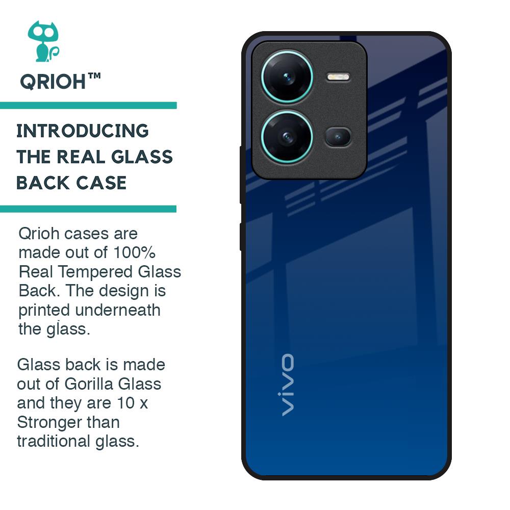Very Blue Glass Case for Vivo V25