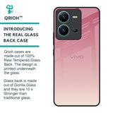 Blooming Pink Glass Case for Vivo V25