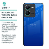 Egyptian Blue Glass Case for Vivo V25