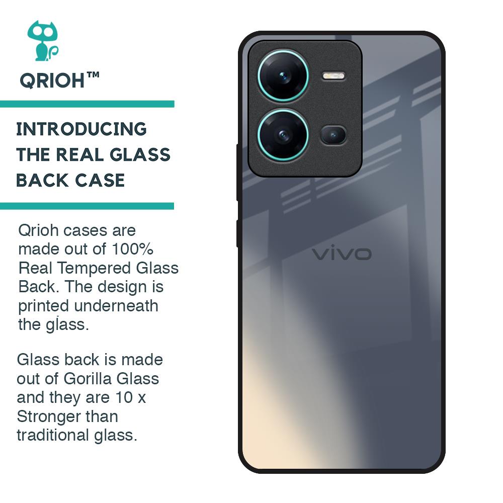 Metallic Gradient Glass Case for Vivo V25