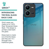 Sea Theme Gradient Glass Case for Vivo V25