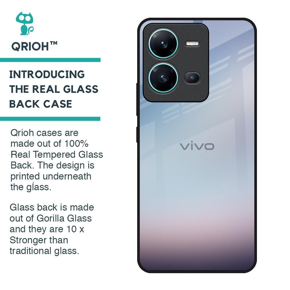 Light Sky Texture Glass Case for Vivo V25