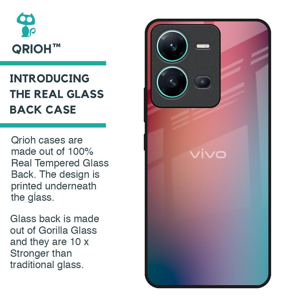Dusty Multi Gradient Glass Case for Vivo V25