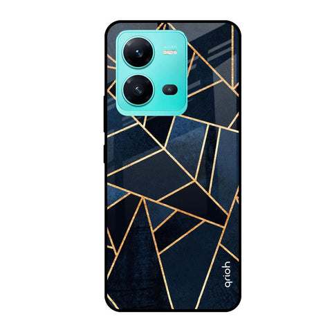 Abstract Tiles Vivo V25 Glass Cases & Covers Online