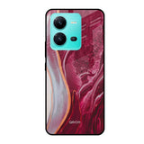 Crimson Ruby Vivo V25 Glass Cases & Covers Online