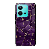 Geometric Purple Vivo V25 Glass Cases & Covers Online