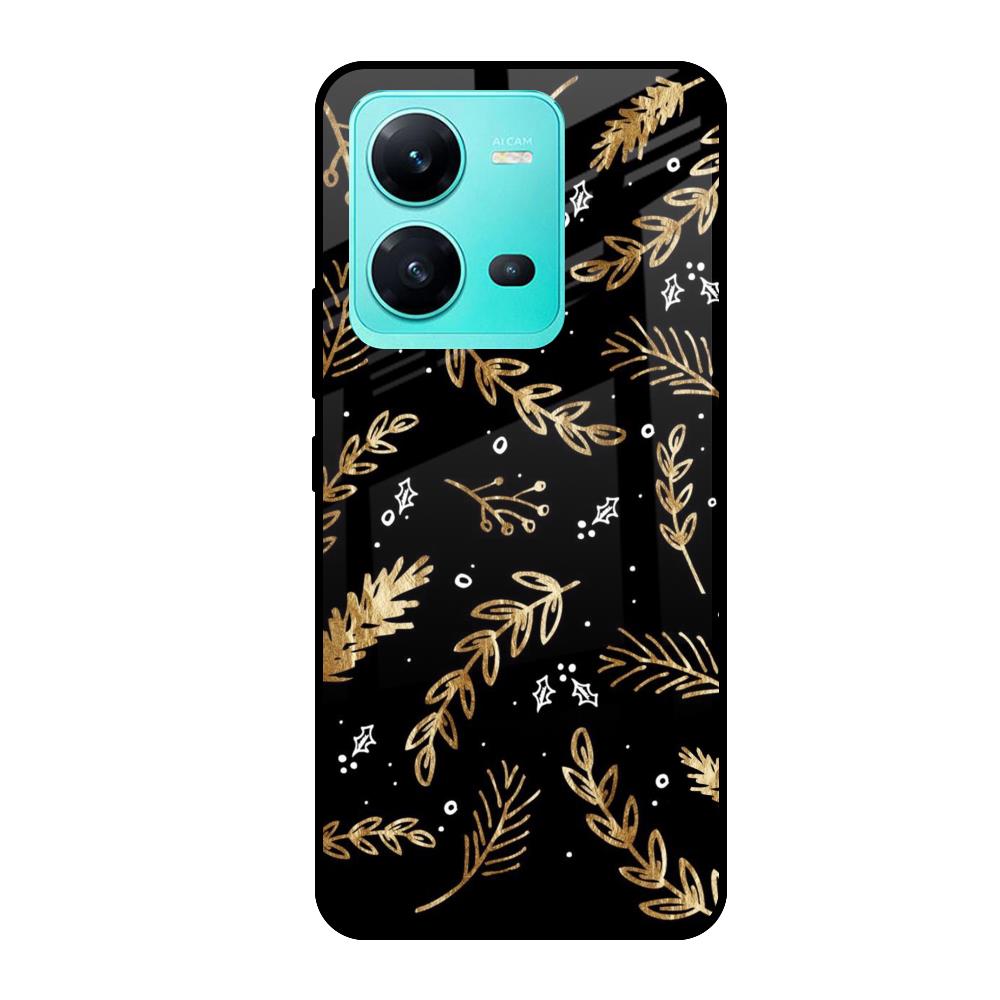 Autumn Leaves Vivo V25 Glass Cases & Covers Online
