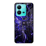 Techno Color Pattern Vivo V25 Glass Cases & Covers Online