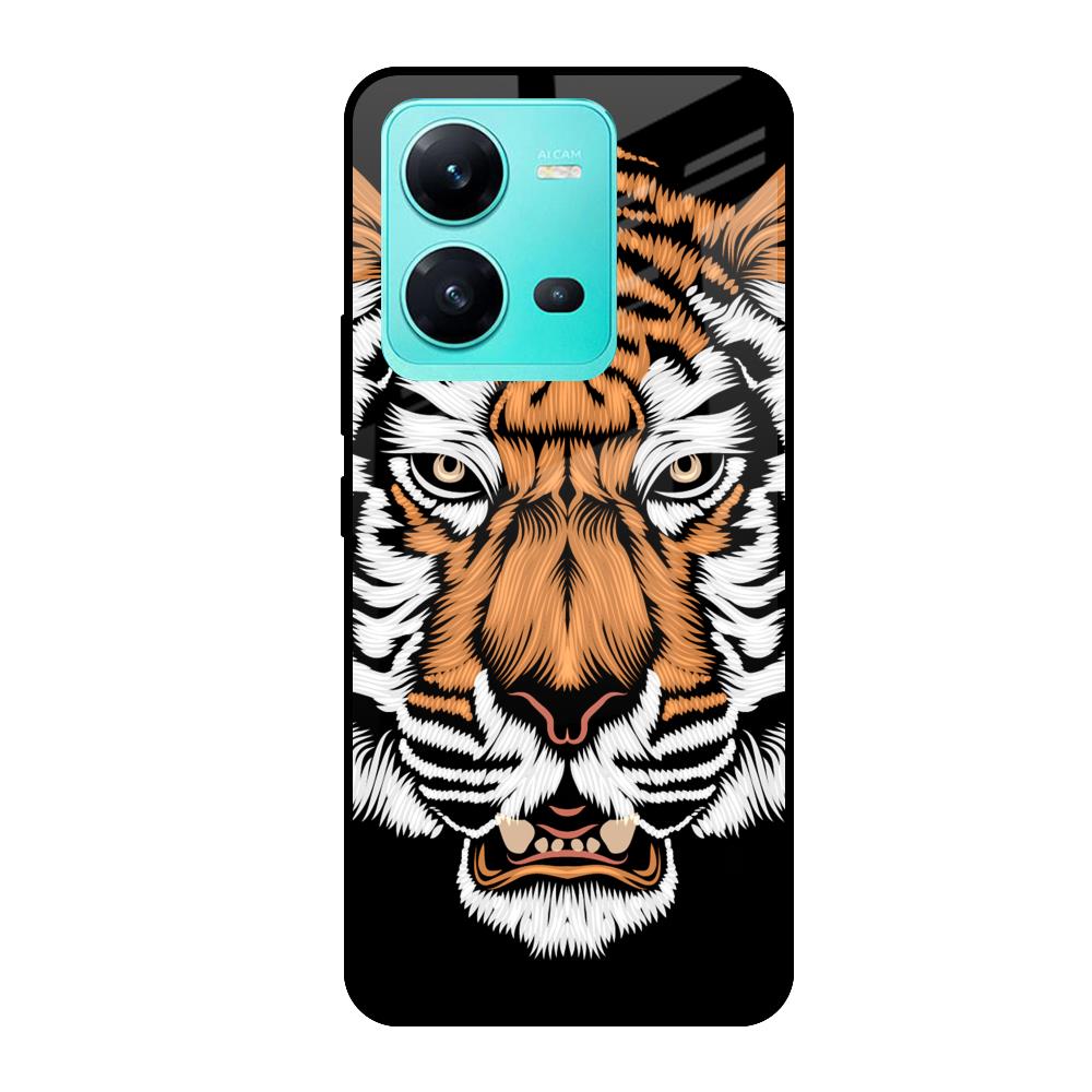 Angry Tiger Vivo V25 Glass Cases & Covers Online