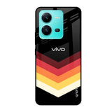 Abstract Arrow Pattern Vivo V25 Glass Cases & Covers Online