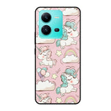 Balloon Unicorn Vivo V25 Glass Cases & Covers Online