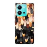 Bronze Abstract Vivo V25 Glass Cases & Covers Online