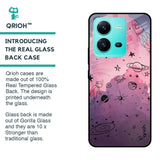 Space Doodles Glass Case for Vivo V25