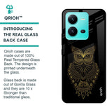 Golden Owl Glass Case for Vivo V25