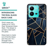 Abstract Tiles Glass case for Vivo V25