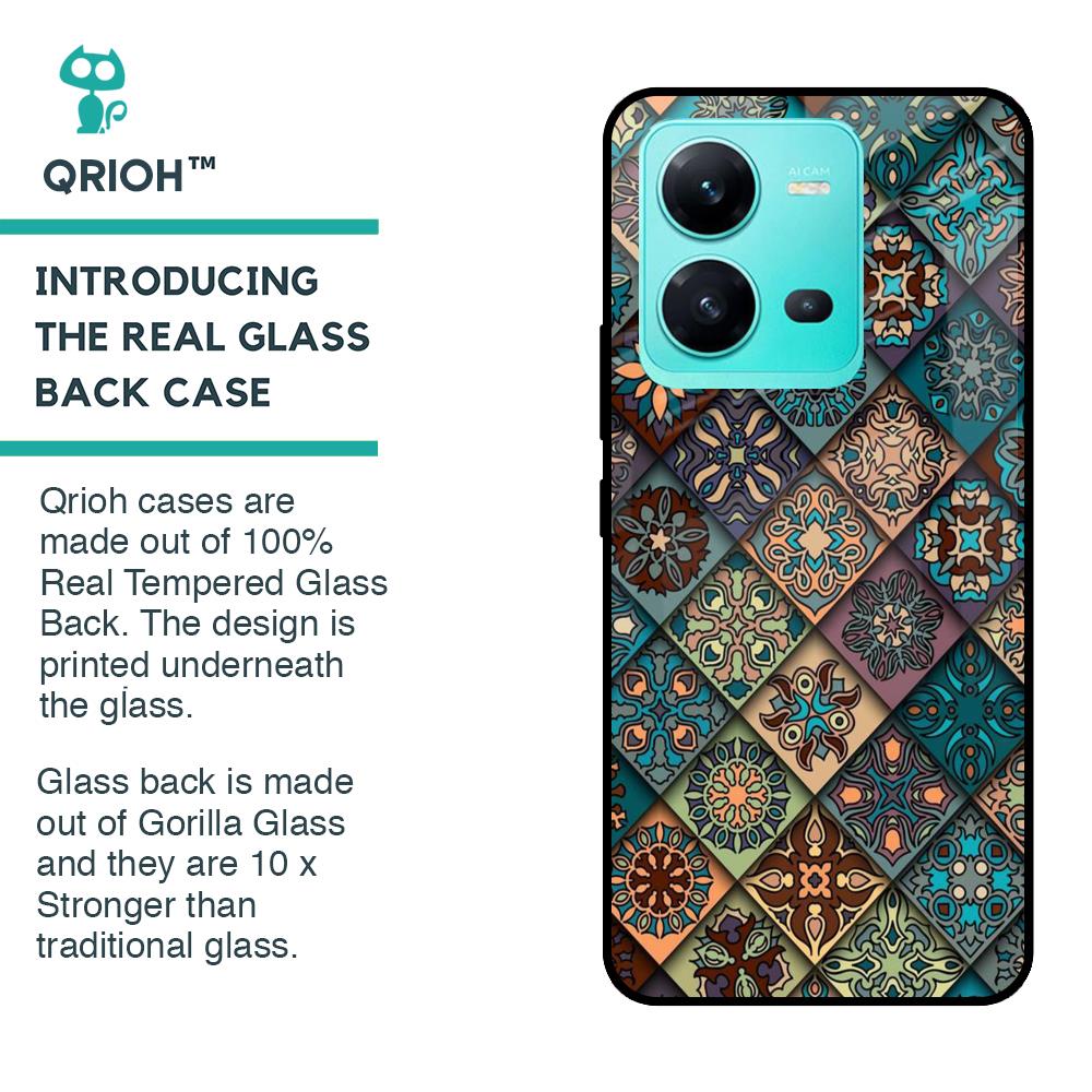 Retro Art Glass case for Vivo V25