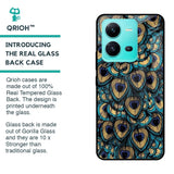 Peacock Feathers Glass case for Vivo V25