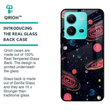 Galaxy In Dream Glass Case For Vivo V25