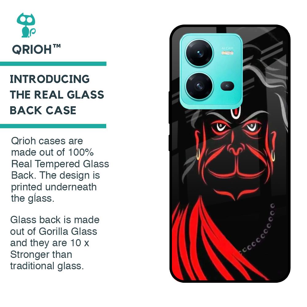 Lord Hanuman Glass Case For Vivo V25