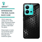Dark Abstract Pattern Glass Case For Vivo V25