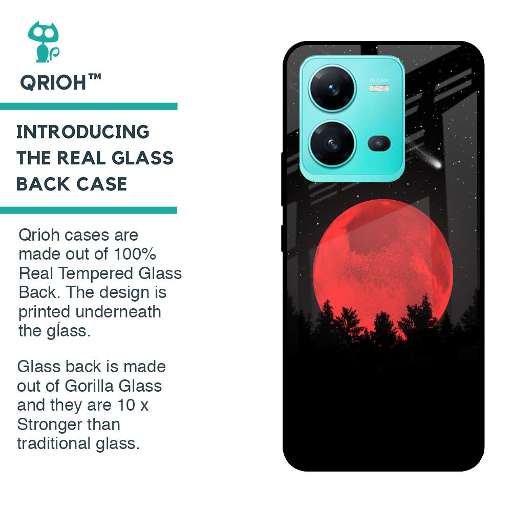 Moonlight Aesthetic Glass Case For Vivo V25