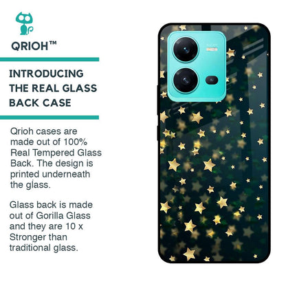 Dazzling Stars Glass Case For Vivo V25